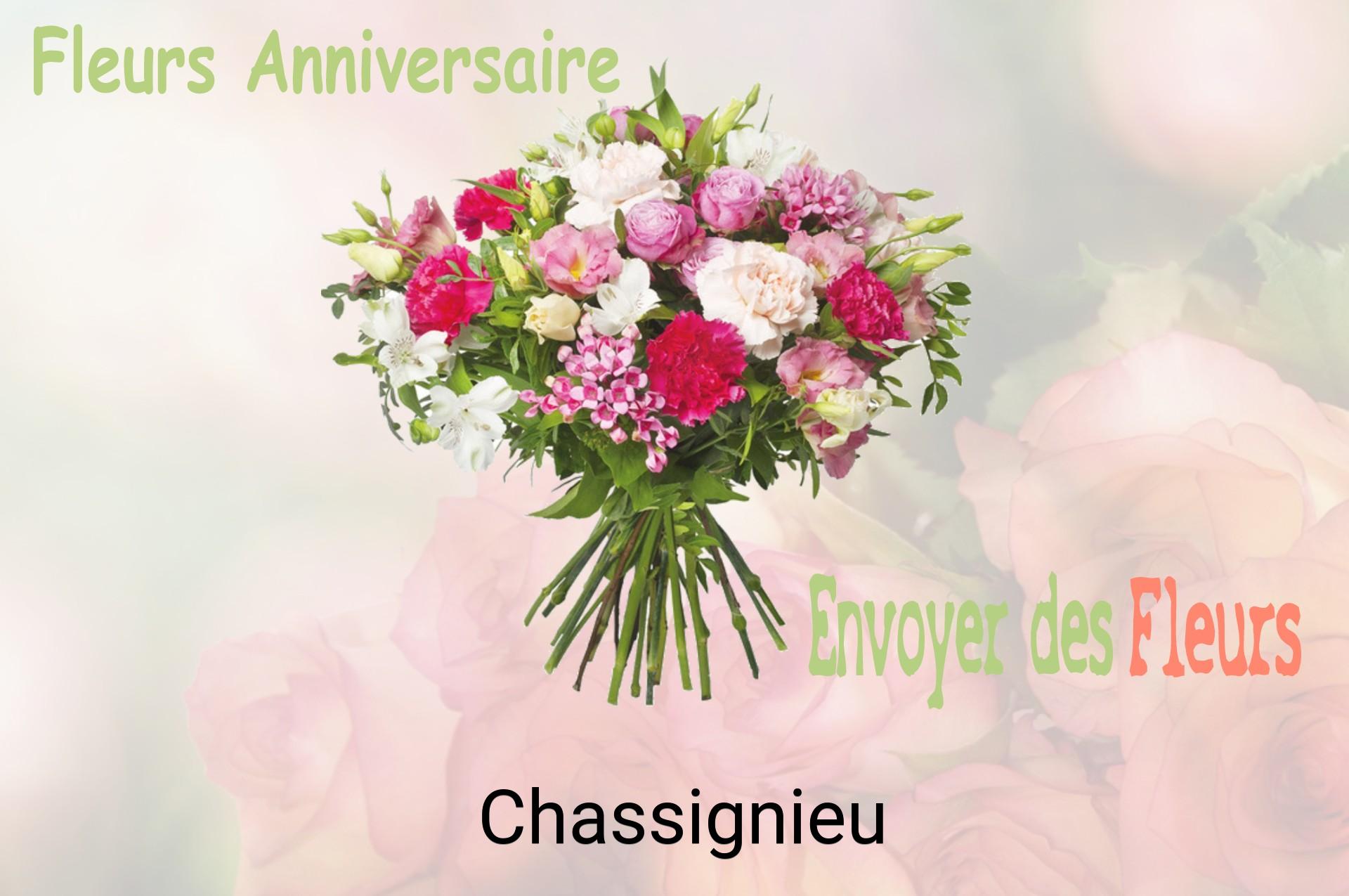 Bouquet de fleurs d’anniversaire livré à Chassignieu